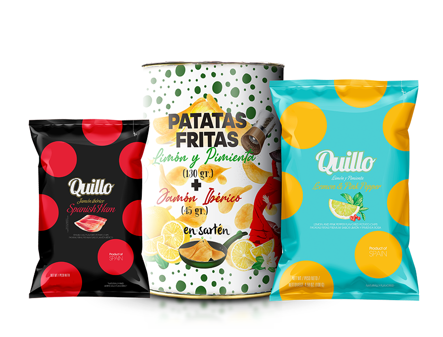 Ref.-2001 - Patatas fritas limón y pimienta de 130gr y patatas fritas de jamón Ibérico de 45gr Modificado