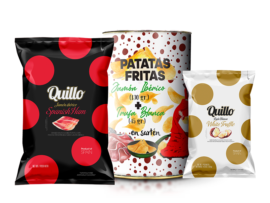Ref.-2014 - Patatas firtas jamón Ibérico de 130gr y patatas fritas trufa blanca de 45gr Modificado