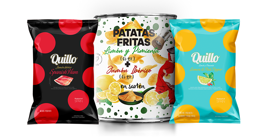 Ref.-6005 - Patatas fritas Limón y pimienta de 45 gramos y patata frita jamón ibércio de 45 gramos Modificado