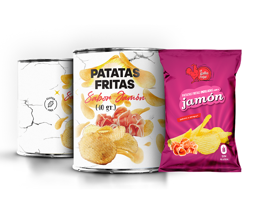 Ref.10703 - Bolsa Patatas Fritas Jamón de 40 gramos REDUCIDA
