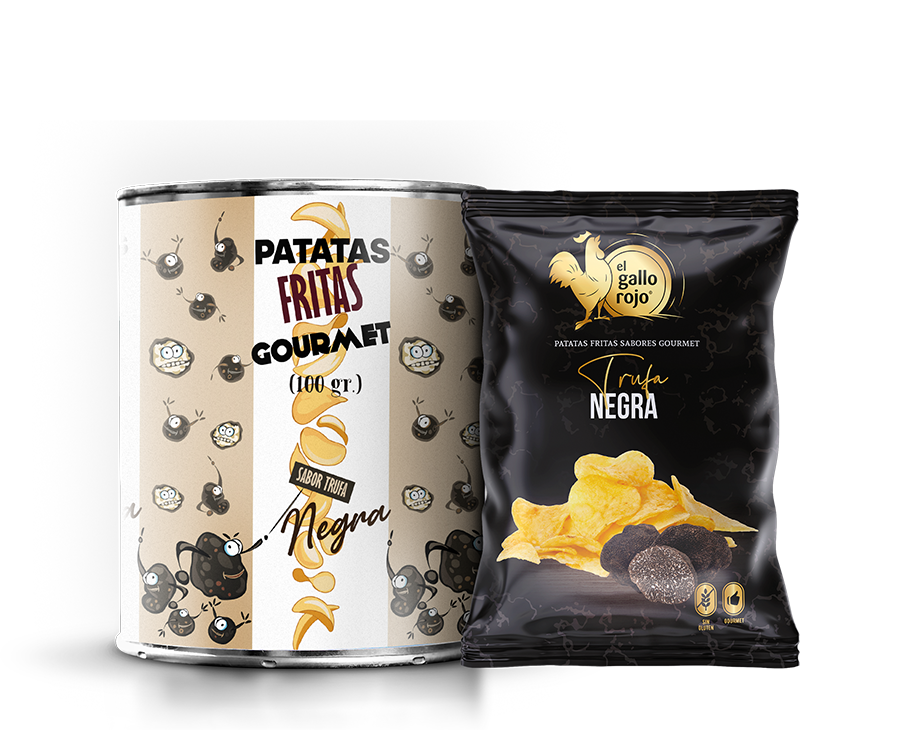 Ref.150004 - Bolsa Gourmet de Patatas Fritas Trufa Negra de 100 gramos reducida